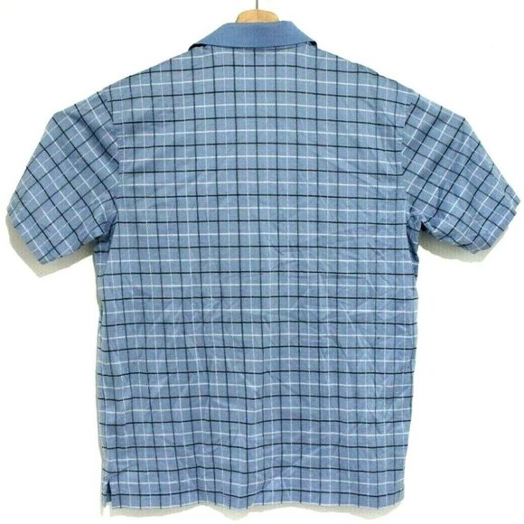 Amen Corner Masters Golf Mens Size Medium Pima Cotton Plaid Polo T-Shirt - Picture 2 of 3